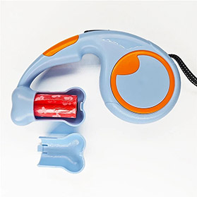 بند قلاده جمع شونده دارای محفظه کیسه فضولات