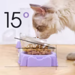 ظرف آب و غذای سه قلو سگ و گربه مدل پازل1