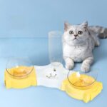 ظرف آب و غذای سه قلو سگ و گربه مدل پازل4