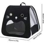 کوله حمل گربه مدل خندان با تهویه مناسب-5