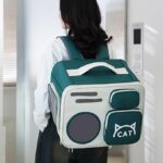 کوله پشتی حمل گربه MOOR PET مدل لیدی کت – سبز 2