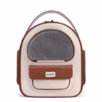 کوله پشتی حمل گربه تاشو و قابل حمل-قهوه ای2