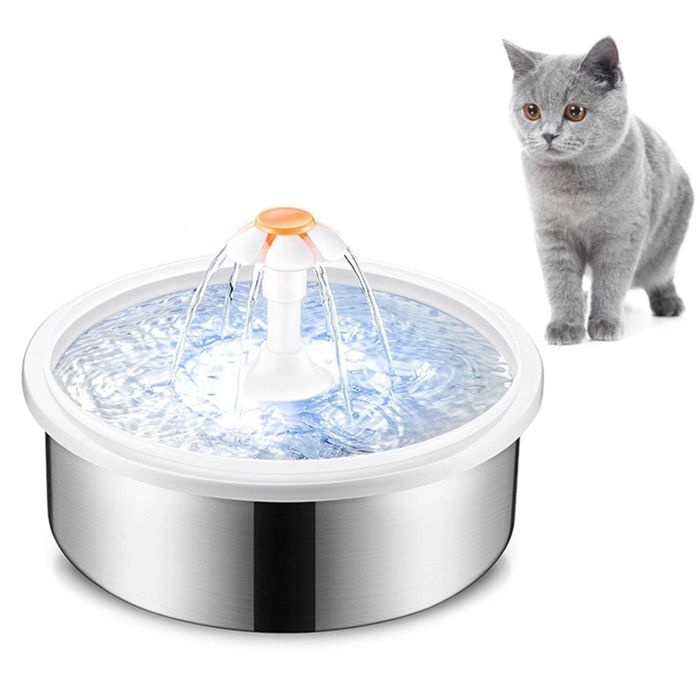 آبخوری اتوماتیک گربه | دستگاه تصفیه آب با مخزن استیل و فیلتر