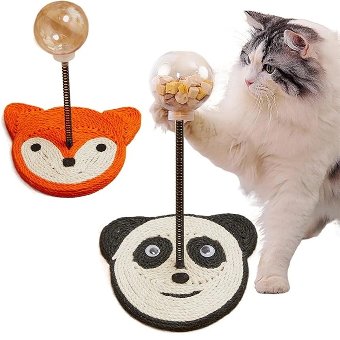 اسکرچر گربه مدل تعامل و پرتاب کننده تشویقی طرحدار