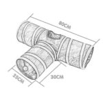 تونل گربه سه طرفه همراه با توپ آویز-3
