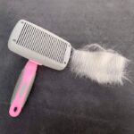 برس سگ و گربه با دکمه تخلیه مدل Enzo با دسته ضد لغزش-2