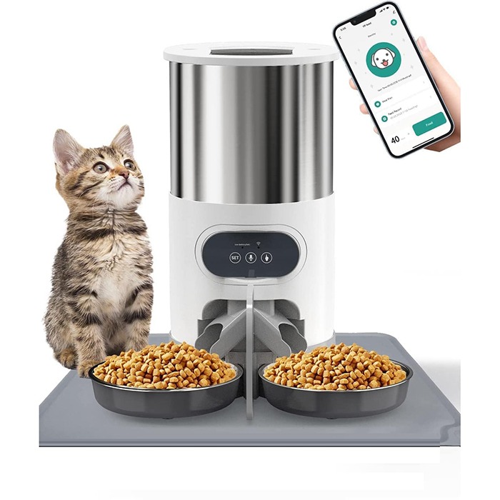 ظرف غذای اتوماتیک سگ و گربه هوشمند با دو ظرف مجزا – وای فای دار