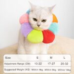 گردنبند الیزابت بالشتی گربه طرح گل رنگین کمان-2