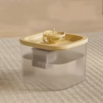 آبخوری اتوماتیک گربه با فیلتر تصفیه آب اسکارلت مربعی-1