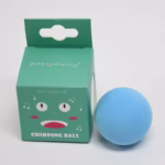 اسباب بازی توپ هوشمند مخملی صدادار برای گربه دارای کت نیپ-قورباغه