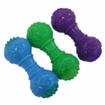 اسباب بازی دندانی سگ طرح دمبل چراغدار