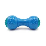 اسباب بازی دندانی سگ طرح دمبل چراغدار-آبی