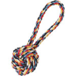 اسباب بازی سگ مدل توپ کنفی با حلقه