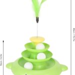 اسباب بازی هوشی گربه سه طبقه مدل سفره ماهی-سایز