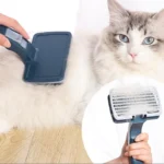 برس مخصوص سگ و گربه همراه با دکمه تخلیه مو