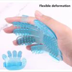 دستکش ماساژور و مو جمع کن سگ و گربه-1