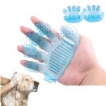 دستکش ماساژور و مو جمع کن سگ و گربه