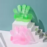 دستکش ماساژور و مو جمع کن سگ و گربه-سبز