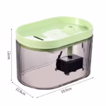 سایز آبخوری اتوماتیک گربه مدل آکوا 1.5 لیتری