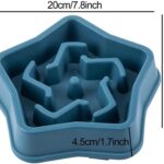 سایز ظرف آرام خور سگ و گربه مدل ستاره