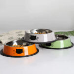 ظرف غذا سگ و گربه استیل مدل رنگی-3