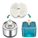 فیلتر یدک آبخوری اتوماتیک گربه مدل دو نیم دایره-3