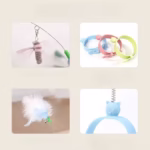 قلاده و دستبند بازی تعاملی گربه پردار زنگوله دار-2