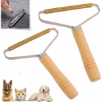 پرزگیر مو سگ و گربه فلزی با دسته چوبی