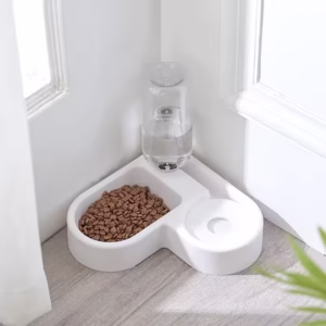 آبخوری اتوماتیک سگ و گربه به همراه ظرف غذا مدل قلب