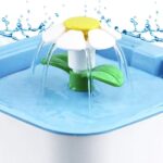 آبخوری اتوماتیک سگ و گربه مربعی مدل گل-1