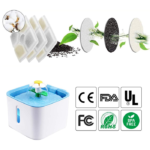 آبخوری اتوماتیک سگ و گربه مربعی مدل گل