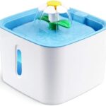 آبخوری اتوماتیک سگ و گربه مربعی مدل گل-2