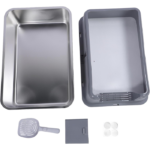 باکس دستشویی و ظرف خاک گربه استیل-2