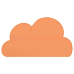 زیرانداز سیلیکونی ظرف آب و غذای سگ و گربه مدل کلود-نارنجی