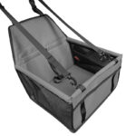 صندلی ماشین سگ و گربه مخصوص صندلی جلو و عقب-خاکستری