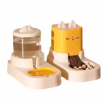 ظرف آب و غذای مخزنی Rabbit مخصوص سگ و گربه-زرد