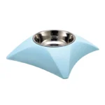 ظرف غذای استیل سگ و گربه بدنه پلاستیکی-Hfd