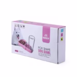 ظرف غذای دوقلو آرام خور سگ و گربه با بطری آب مدل روباه-3