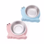 ظرف غذای سگ و گربه استیل مدل حلزونی (1)