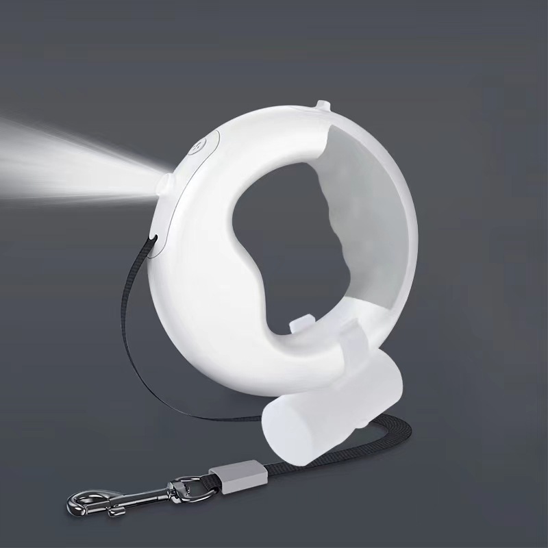 لیش LED سگ اتوماتیک | بند قلاده چراغ دار با مخزن کیسه جمع آوری