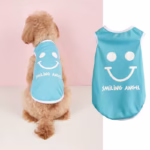 تیشرت سگ و گربه مدل Smiling Angel-آبی