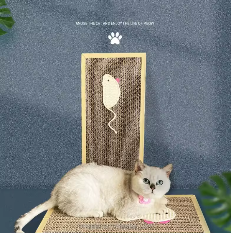 تخته اسکرچر گربه مدل Mouse همراه با پودر کت نیپ