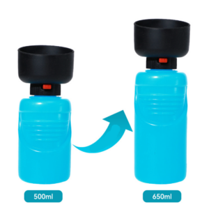 قمقمه آب فشاری سگ و گربه قابل حمل 650ml